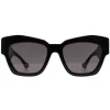 Gucci Sunglasses GG1422S 001 Shiny Black Grey