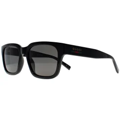 Gucci Sunglasses GG1857S 005 Shiny Black Grey Polarized