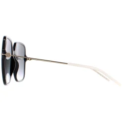 Gucci Sunglasses GG1267S 001 Shiny Black and Gold Grey Gradient