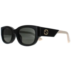 Gucci Sunglasses GG1667SK 001 Black with Ivory Grey