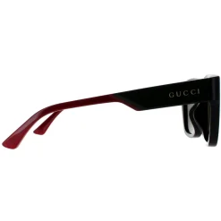 Gucci Sunglasses GG1670SK 005 Black with Green and Red Green