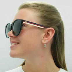 Gucci Sunglasses GG0416SK 001 Black Grey Gradient