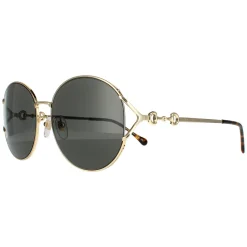 Gucci Sunglasses GG1017SK 001 Gold Grey