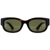 Gucci Sunglasses GG1667SK 002 Havana with Green and Red Green