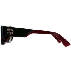 Gucci Sunglasses GG1667SK 002 Havana with Green and Red Green