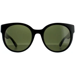Gucci Sunglasses GG0035SN 002 Black With Green and Red Glitter Green