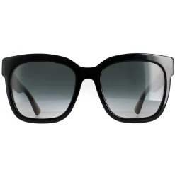 Gucci Sunglasses GG0034SN 002 Black With Green and Red Glitter Grey Gr