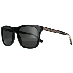 Gucci Sunglasses GG0381SN 007 Black Grey Polarized