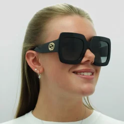 Gucci Sunglasses GG0053SN 001 Black Grey