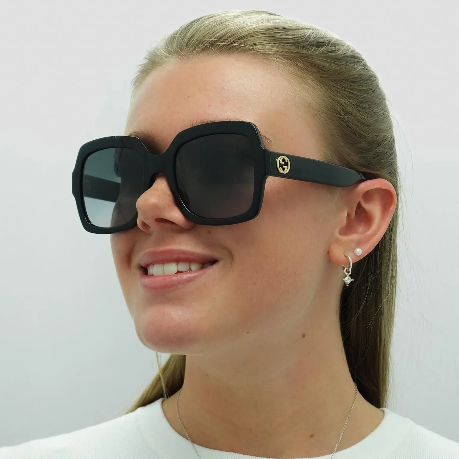 Gucci Sunglasses GG0036SN 001 Black Grey Gradient
