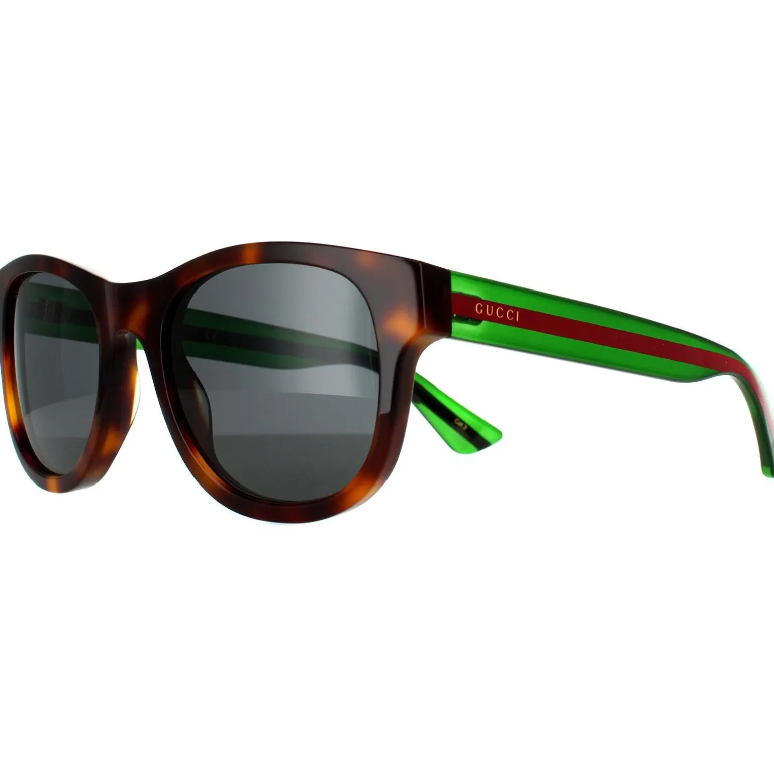 Gucci Sunglasses GG0003SN 003 Havana Green Grey Grey