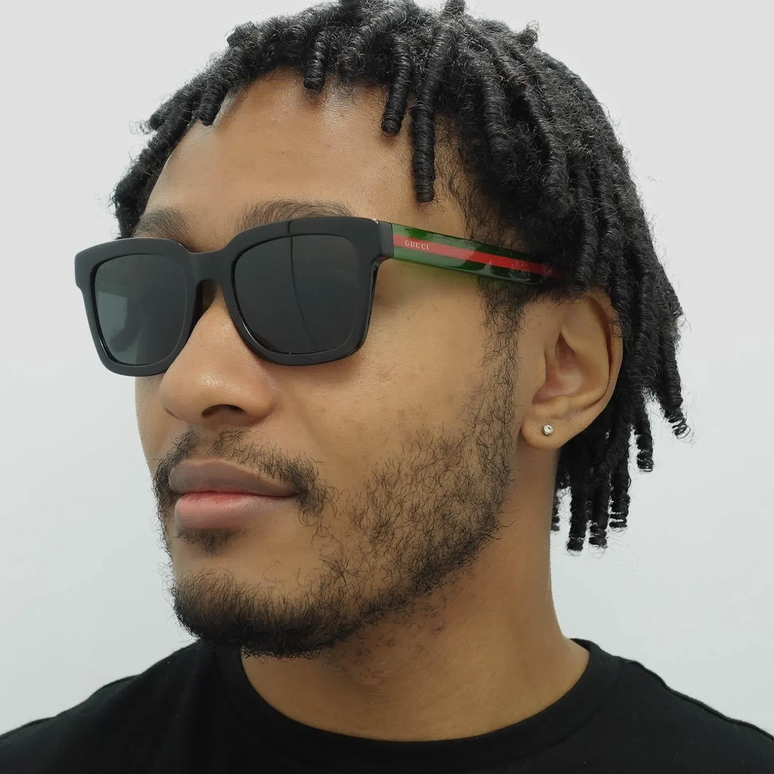 Gucci Sunglasses GG0001SN 003 Havana Green Grey Grey