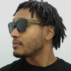Gucci Sunglasses GG0001SN 003 Havana Green Grey Grey