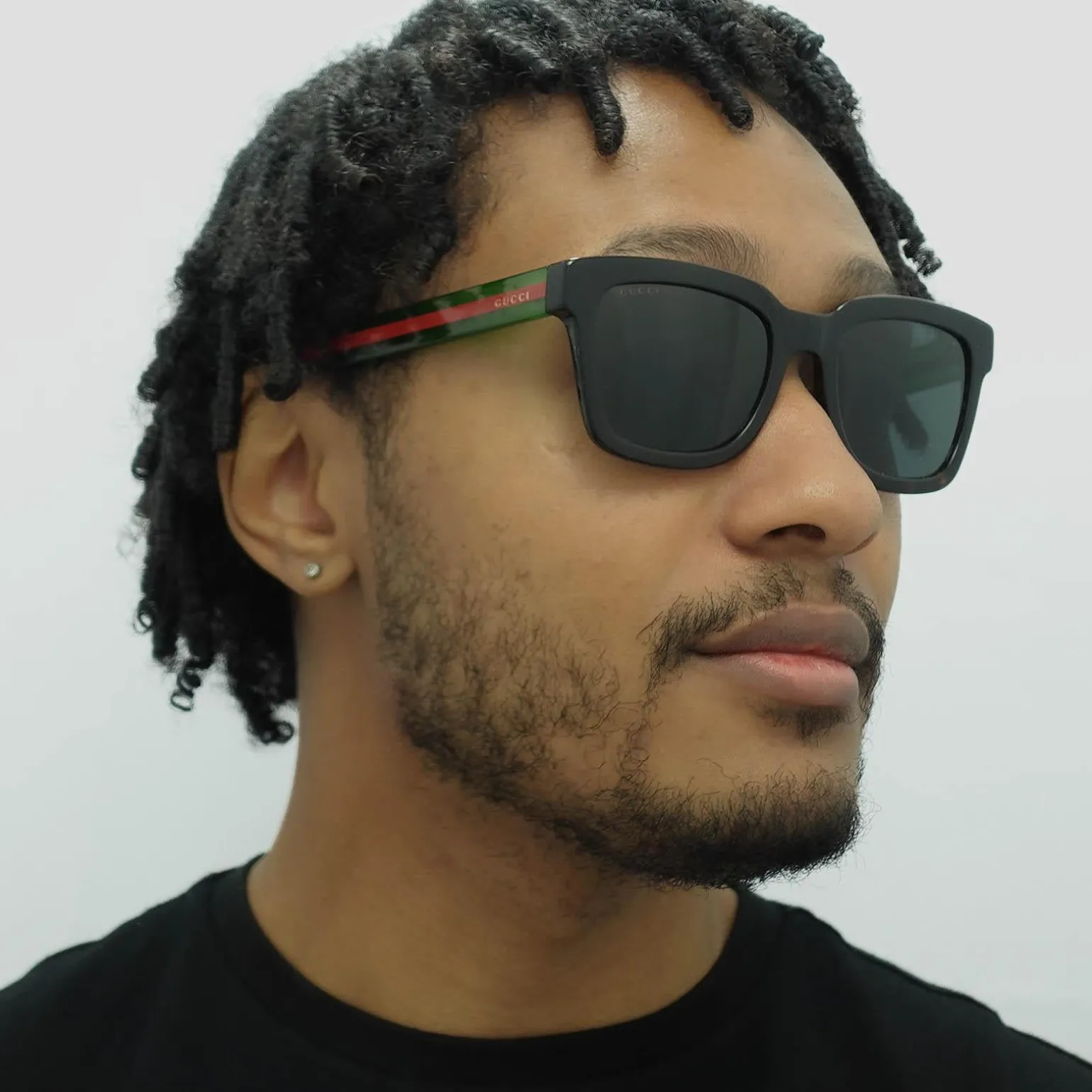 Gucci Sunglasses GG0001SN 003 Havana Green Grey Grey