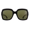 Gucci Sunglasses GG0036SN Black Green Glitter and Red Green