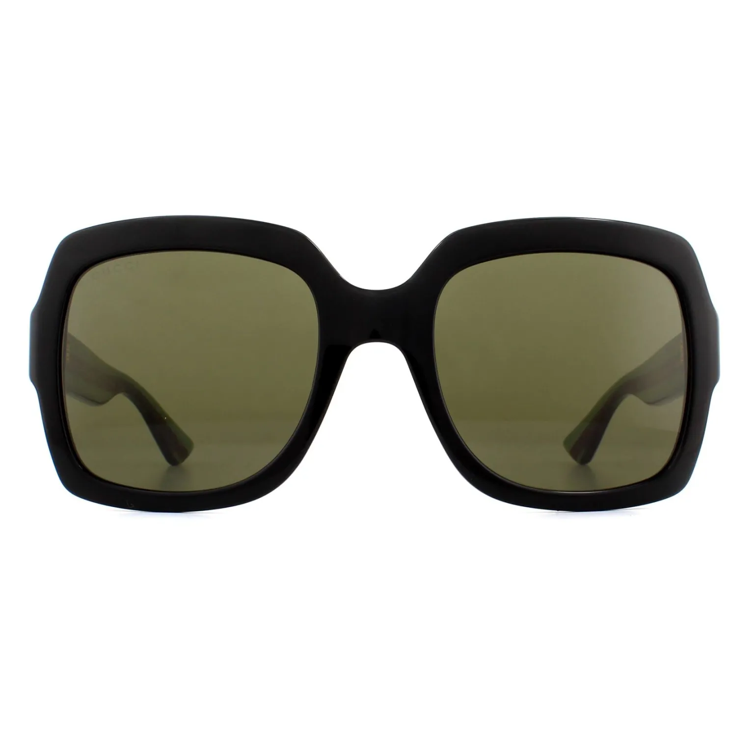 Gucci Sunglasses GG0036SN Black Green Glitter and Red Green