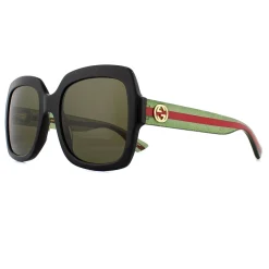 Gucci Sunglasses GG0036SN Black Green Glitter and Red Green