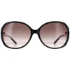 Gucci Sunglasses 0076S 002 Black Gold Grey Gradient