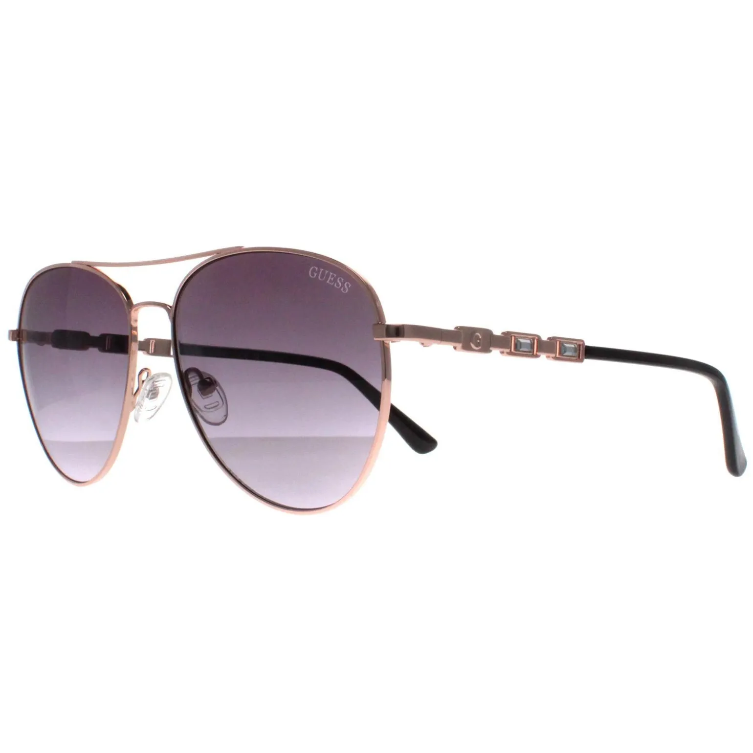 Guess Sunglasses GF6143 28B Rose Gold Grey Gradient