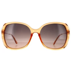 Guess Sunglasses GF0396 57B Shiny Beige Smoke Gradient