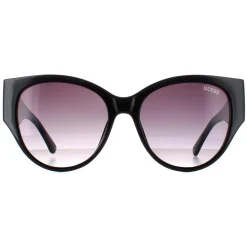 Guess Sunglasses GF6118 01B Shiny Black Smoke Gradient