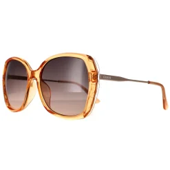 Guess Sunglasses GF0396 57B Shiny Beige Smoke Gradient