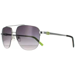 Guess Sunglasses GF5065 10B Shiny Light Nickeltin Smoke Gradient