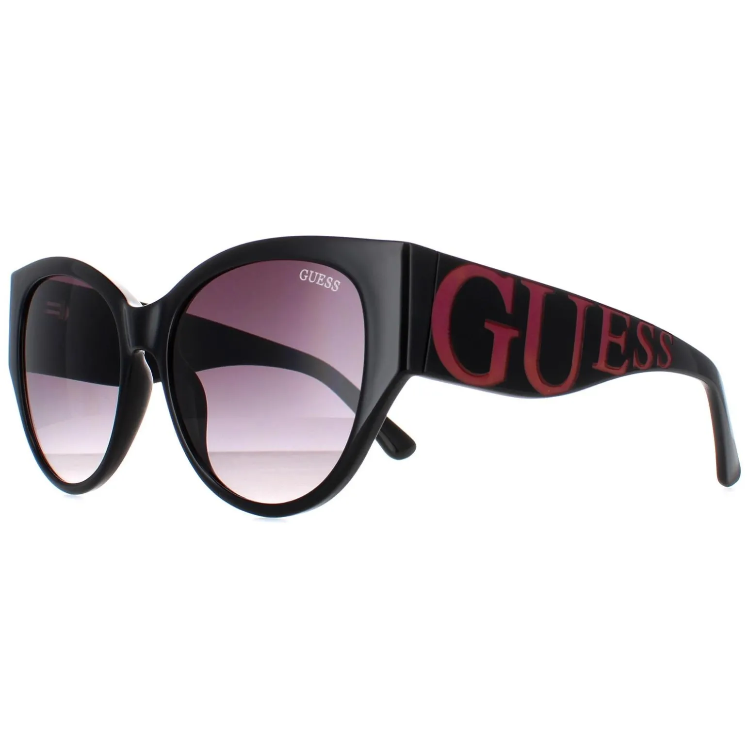 Guess Sunglasses GF6118 01B Shiny Black Smoke Gradient