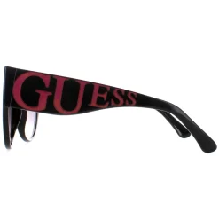 Guess Sunglasses GF6118 01B Shiny Black Smoke Gradient