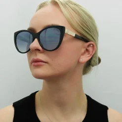 Guess Sunglasses GF6069 01B Shiny Black Smoke Gradient