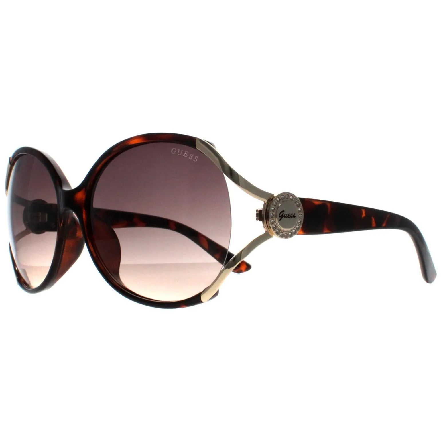 Guess Sunglasses GF6099 52F Dark Havana Brown Gradient