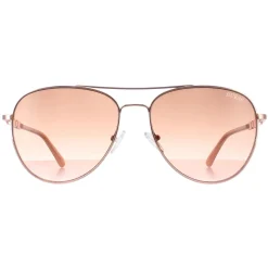 Guess Sunglasses GF6143 28F Shiny Rose Gold Brown Gradient