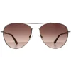 Guess Sunglasses GF6143 32F Silver Brown Gradient