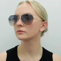Guess Sunglasses GF6140 32W Gold Blue Gradient