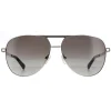 Guess Sunglasses GU00027 10B Shiny Light Nickeltin Smoke Gradient
