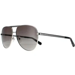 Guess Sunglasses GU00027 10B Shiny Light Nickeltin Smoke Gradient