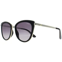 Guess Sunglasses GU7491 01B Shiny Black Gold Grey Gradient