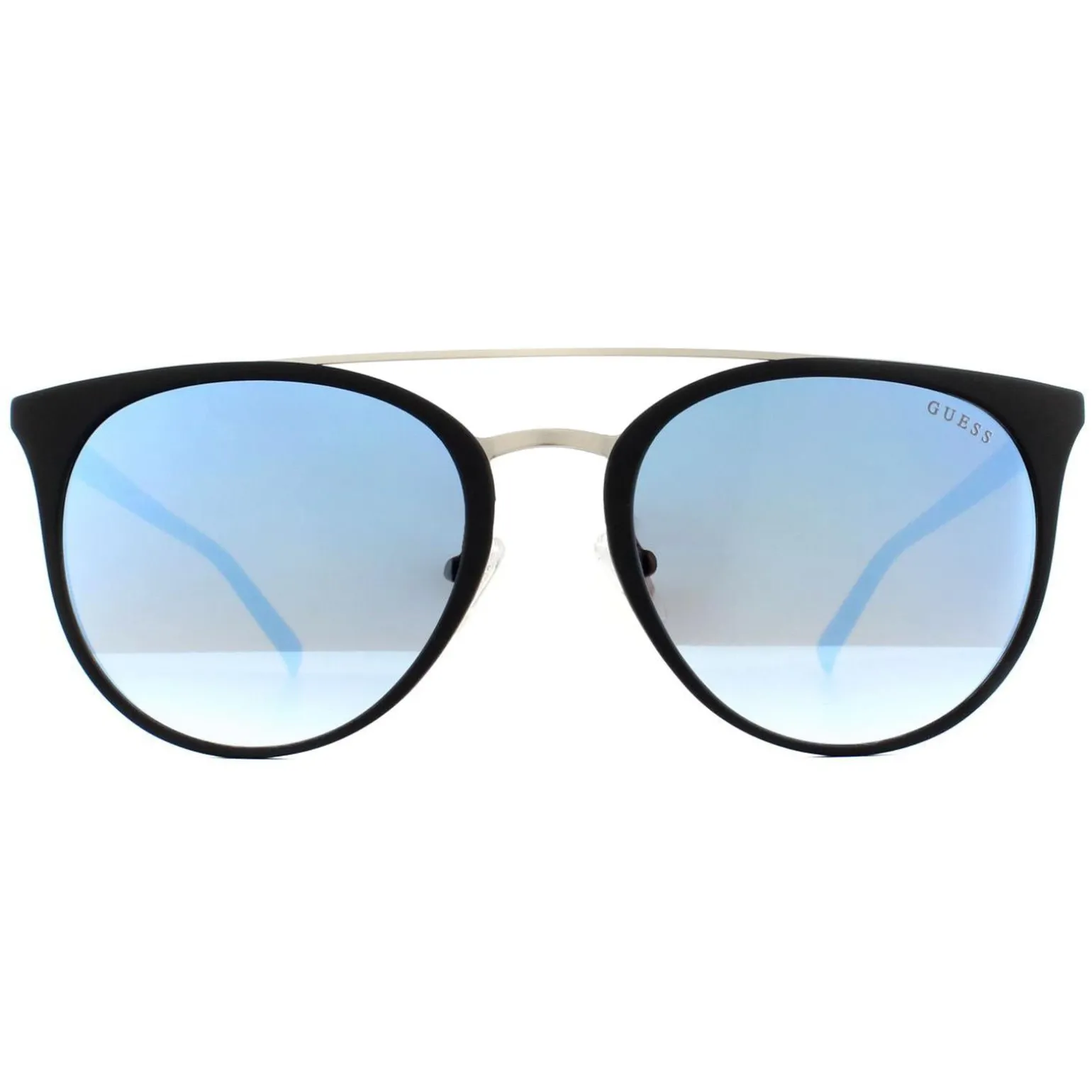 Guess Sunglasses GU3021 05X Black Blue Blue Mirror