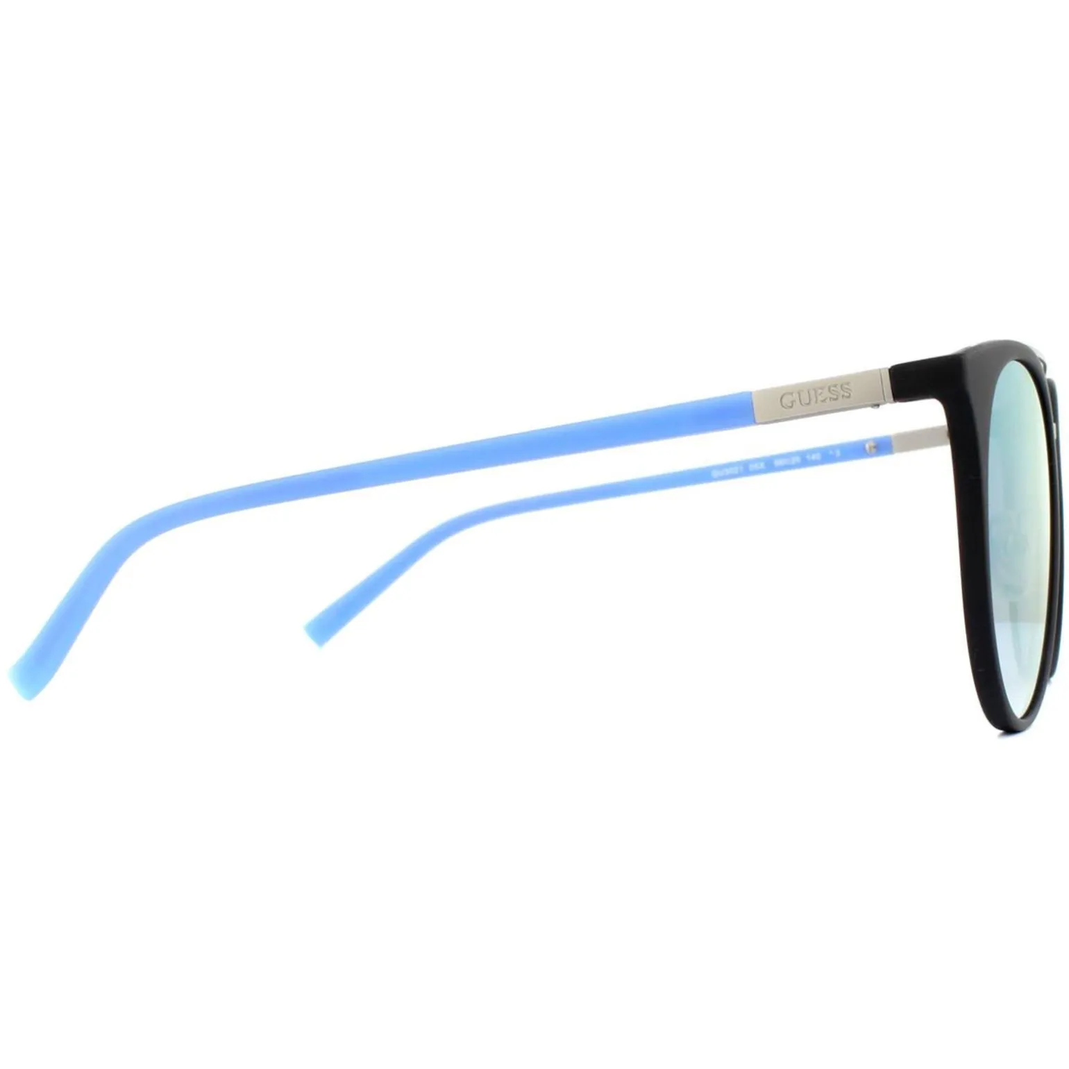 Guess Sunglasses GU3021 05X Black Blue Blue Mirror