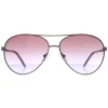 Guess Sunglasses GU7470-S 10Z Shiny Silver With Crystal Stones Violet