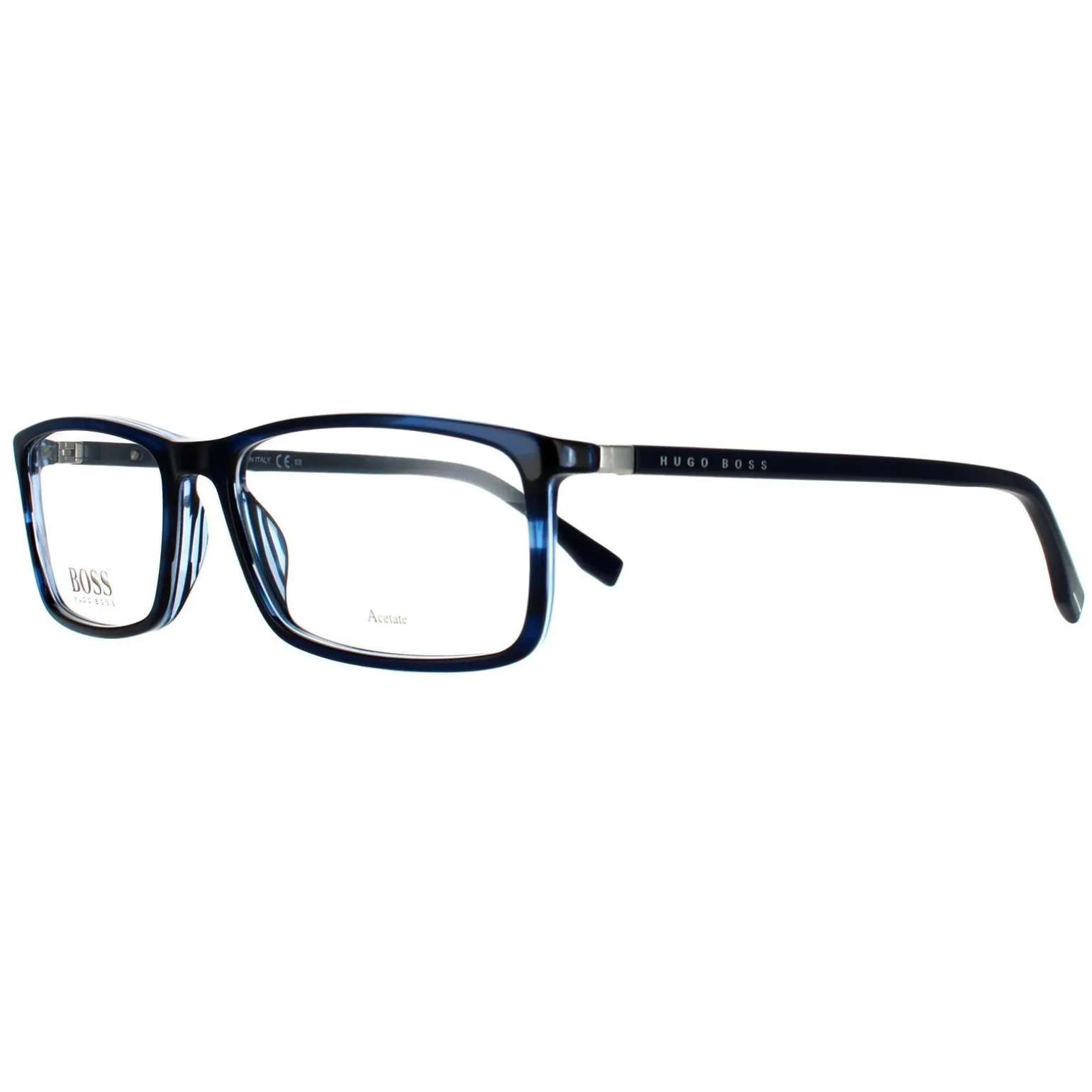 Hugo Boss Glasses Frames BOSS 0680/IT 38I Blue Horn Men