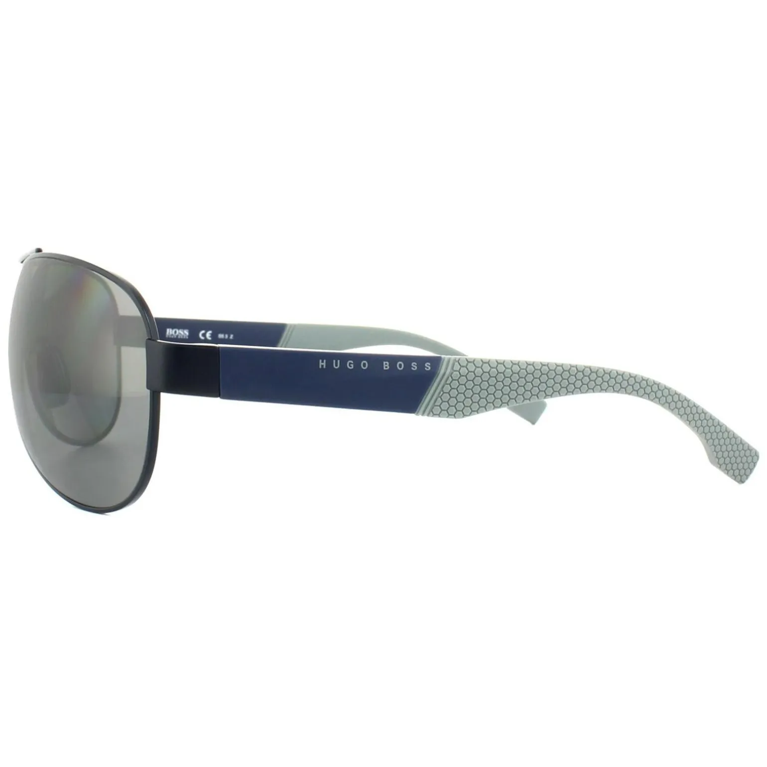 Hugo Boss Sunglasses 0915 1XS 6H Blue Grey Silver Mirror Polarized