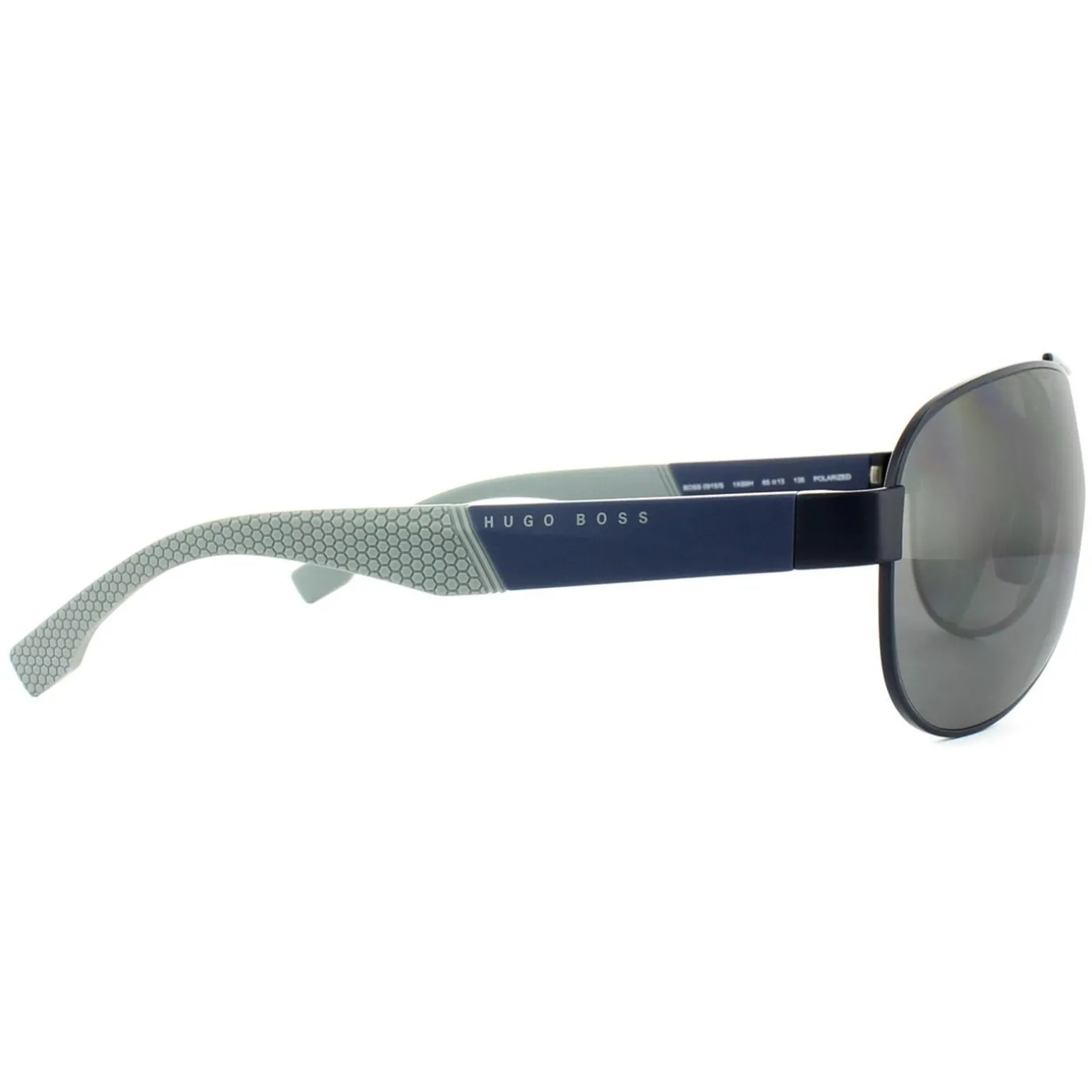 Hugo Boss Sunglasses 0915 1XS 6H Blue Grey Silver Mirror Polarized