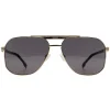 Hugo Boss Sunglasses BOSS 1743/S RHL 2K Gold Black Grey Anti Reflectiv