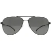 Hugo Boss Sunglasses BOSS 1641/S V81 M9 Black Ruthenium Grey Polarized