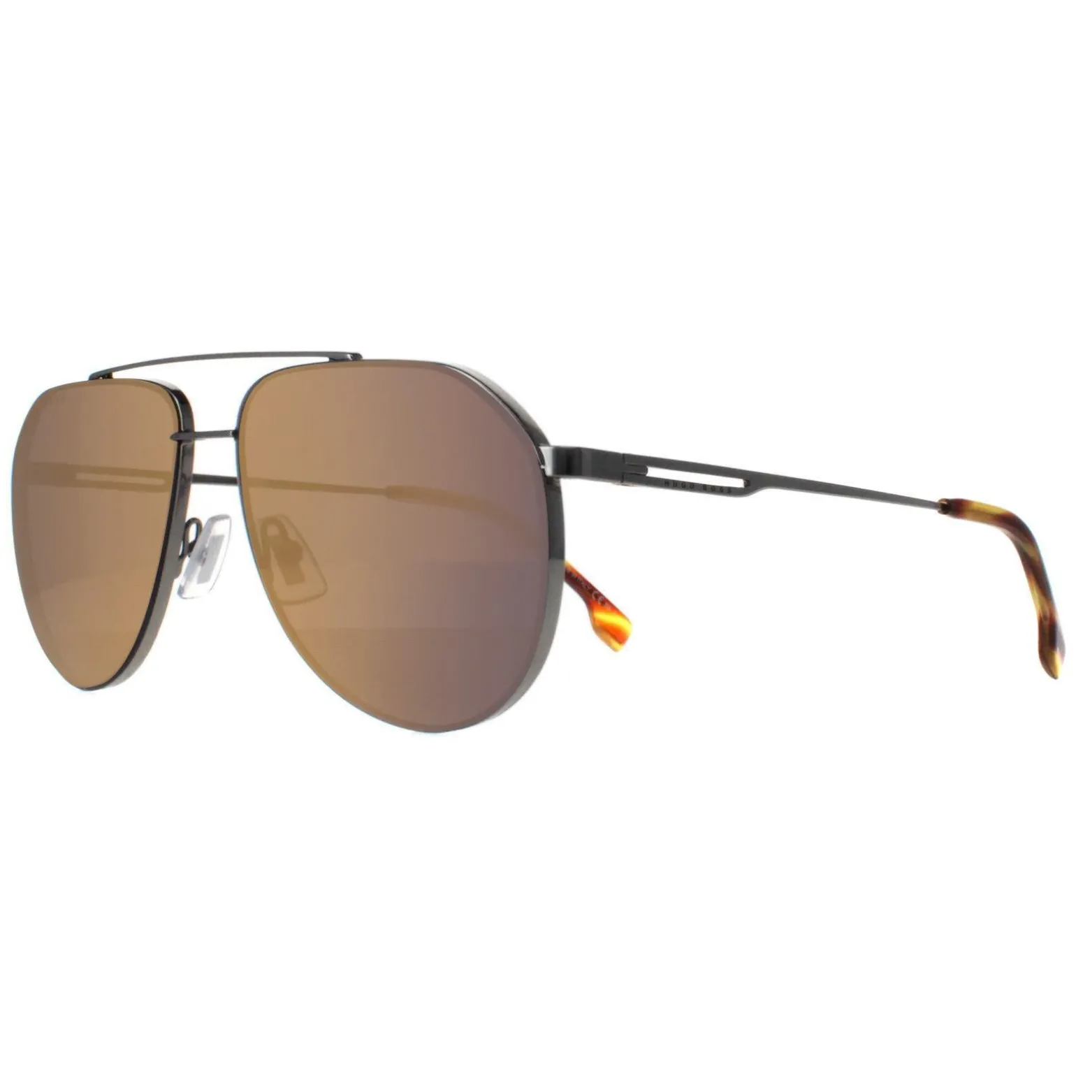 Hugo Boss Sunglasses BOSS 1326/S 6C5 Ruthenium Brown Gold Mirror