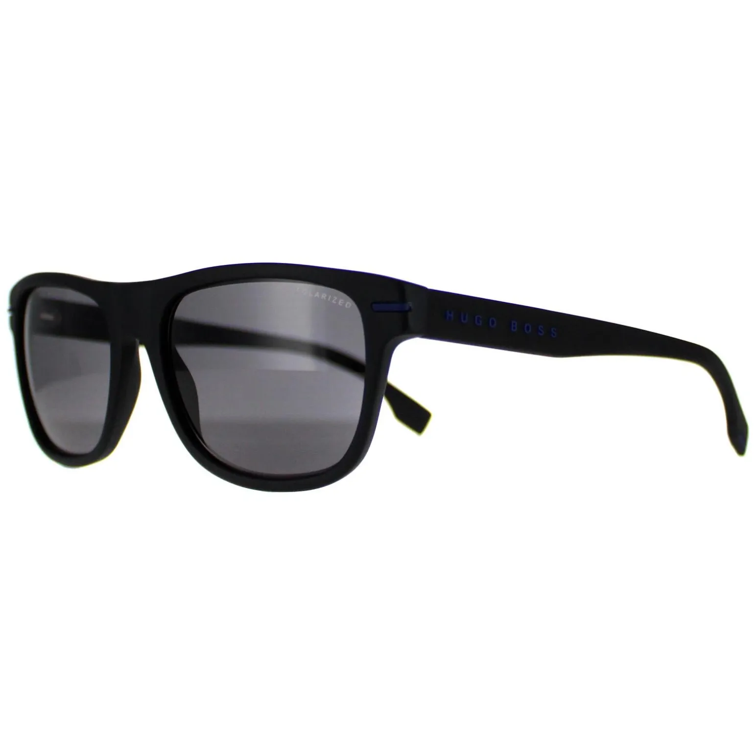 Hugo Boss Sunglasses BOSS 1322/S 0VK M9 Matte Black Blue Grey Polarize