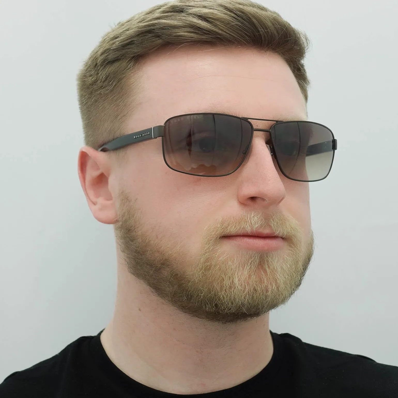 Hugo Boss Sunglasses 1035/S 4IN HA Matte Brown Brown Gradient