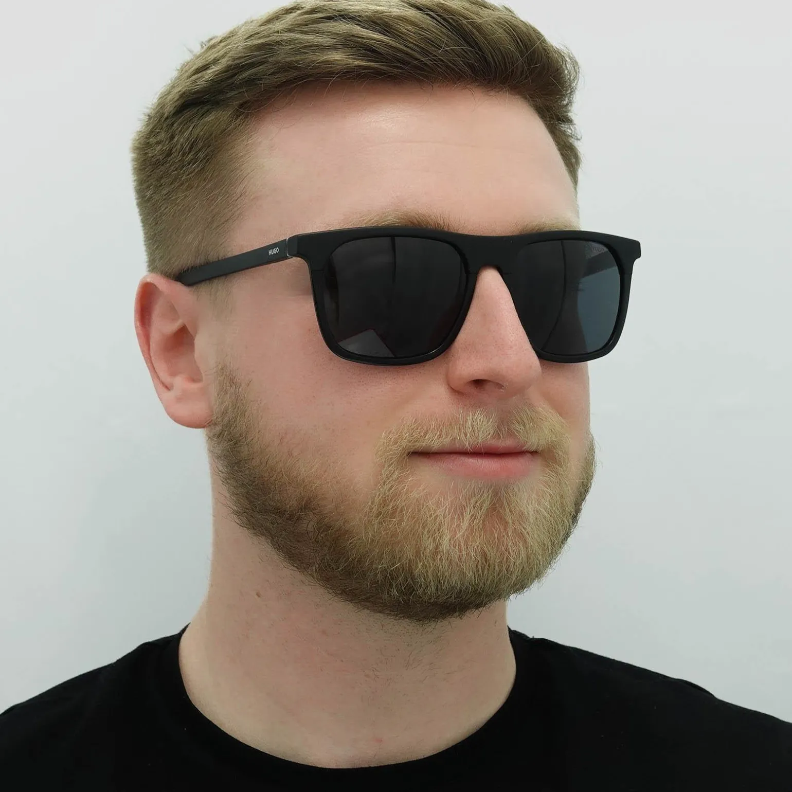 Hugo by Hugo Boss Sunglasses HG 1086/S 003 IR Matte Black Grey Blue