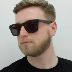 Hugo by Hugo Boss Sunglasses HG 1070/S 807 AO Shiny Black Red Mirror